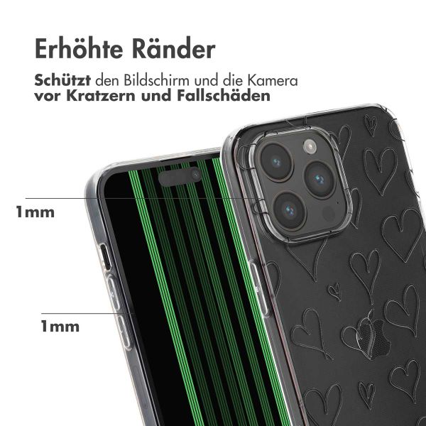 imoshion Design Hülle für das iPhone 15 Pro Max - Hearts