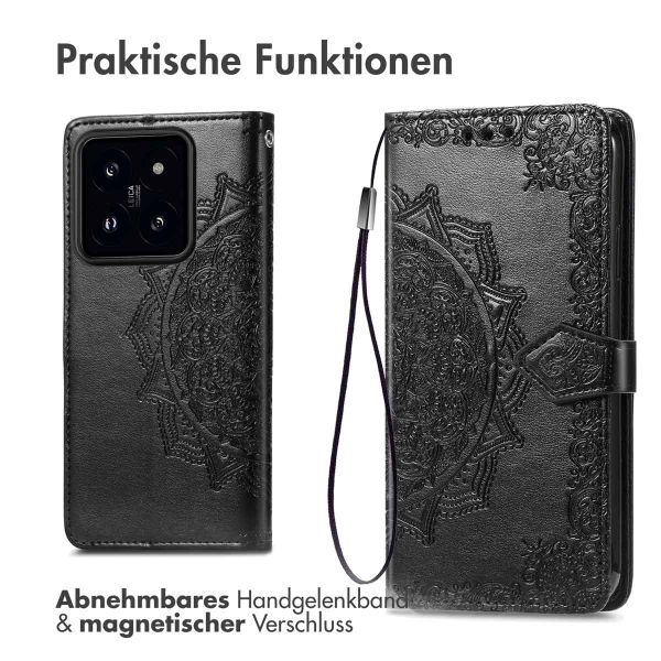 imoshion Mandala Klapphülle Xiaomi 14 - Schwarz