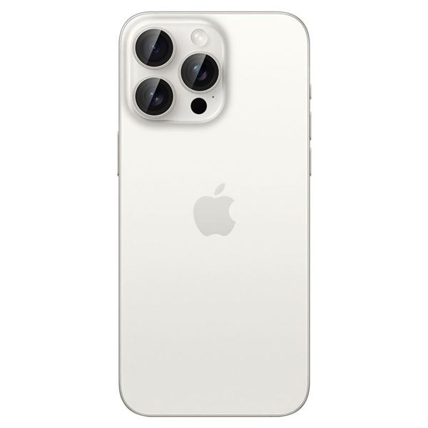 Spigen GLAStR Kamera Schutzglas 2er Pack für das Apple iPhone 17 Pro / 17 Pro Max / 16 Pro / 16 Pro Max / 15 Pro / 15 Pro Max / 14 Pro / 14 Pro Max - Titan Weiß