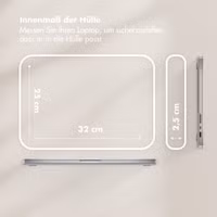 Selencia Teddy Laptop Hülle 13-14 Zoll - Laptop Sleeve - Black