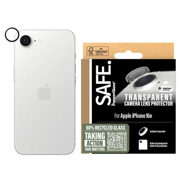 SAFE by PanzerGlass Kameraprotektor iPhone 16e - Transparent