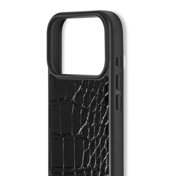 iDeal of Sweden MagSafe-Hülle aus veganem Leder Apple iPhone 18 Pro Max / 17 Pro Max - Black Croco