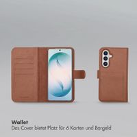 Selencia Olyn Abnehmbare Bookcase mit MagSafe Samsung Galaxy S26 Plus - Braun