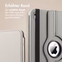 imoshion 360° drehbare Klapphülle Apple iPad 9 (2021) 10.2 Zoll / iPad 8 (2020) 10.2 Zoll / iPad 7 (2019) 10.2 Zoll - Grau