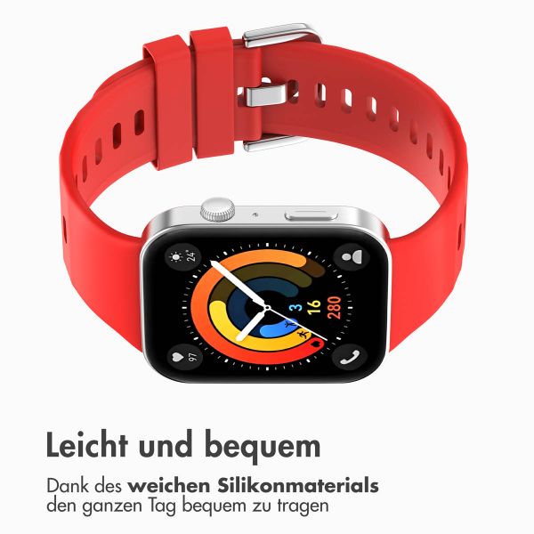 imoshion Silikonband für das  Huawei Watch Fit 3 - Rot