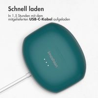 imoshion Aura Pro Earbuds – Kabellose Kopfhörer – Kabellose Bluetooth-Kopfhörer – Mit ANC-Geräuschunterdrückungsfunktion - Petrol Green