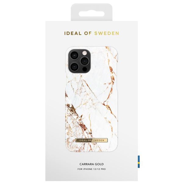 iDeal of Sweden Fashion Back Case iPhone 12 (Pro) - Carrara Gold