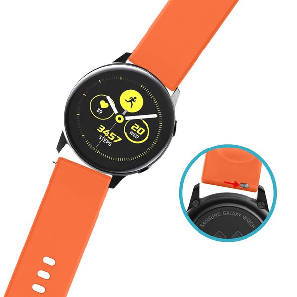 imoshion Silikonband für das  Samsung Galaxy Watch 4 / 5 / 6 / 7 / FE (20 mm) - Orange