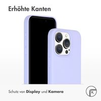 Accezz Liquid Silikoncase für das iPhone 15 Pro - Violett