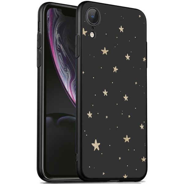 imoshion Design Hülle für das iPhone Xr - Sterne / Schwarz