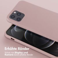 Selencia Silikonhülle mit abnehmbarem Band für das iPhone 12 (Pro) - Sand Pink