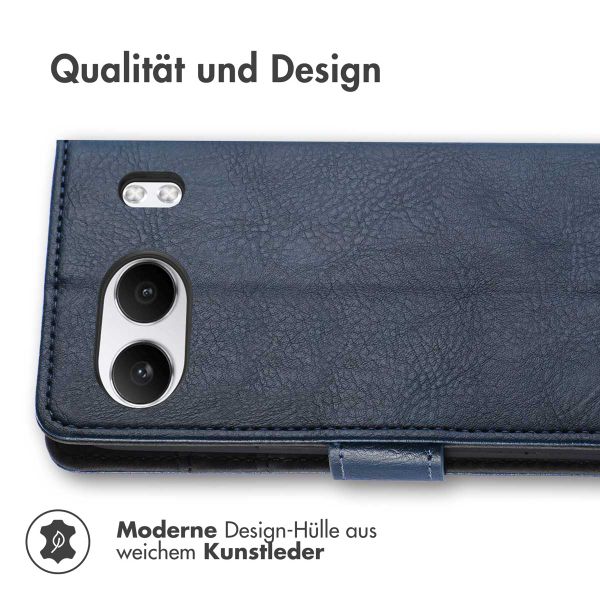 imoshion Luxuriöse Klapphülle OnePlus Nord 4 - Dunkelblau