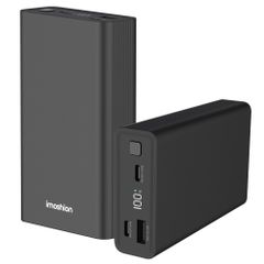 imoshion Ultra Series Aluminium Powerbank 20.000 mAh - Schnellladen bis 33W - Black