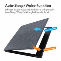 imoshion Canvas Sleepcover Klapphülle für das Kobo Elipsa 2E - Schwarz