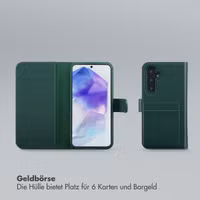 Selencia Olyn Abnehmbare Bookcase mit MagSafe Samsung Galaxy A55 - Grün