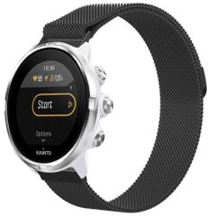 imoshion Magnetisches Milanaise Armband -   Universelle 24 mm Anschluss - Schwarz