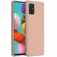 Accezz Liquid Silikoncase Samsung Galaxy A51 - Rosa