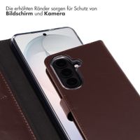 Selencia Echtleder Klapphülle Samsung Galaxy S26 - Braun