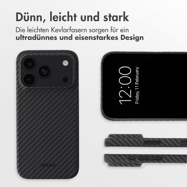 Accezz MagSafe Kevlar® Hülle Apple iPhone 18 Pro / 17 Pro - Schwarz