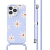 imoshion SilikonHülle design mit Band Apple iPhone 13 Pro - Lila Flower Distance