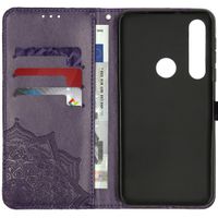 Mandala Klapphülle Violett für das Motorola One Macro