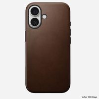 Nomad Modern Leather Case für das iPhone 16 - Brown