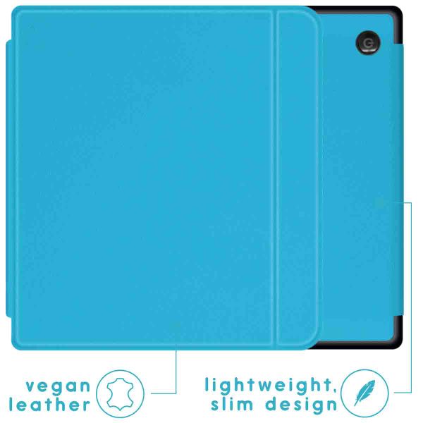 imoshion Slim Hard Case Klapphülle Kobo Sage / Tolino Epos 3 - Hellblau