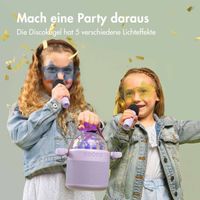 imoshion Sing & Shine Karaoke-Set - Lautsprecher und 2 Mikrofone - Lavender Lilac