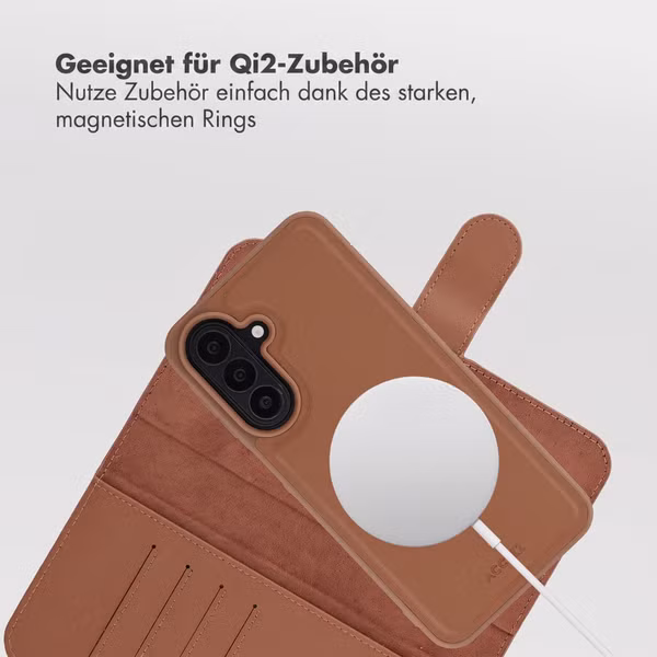 Accezz Edge abnehmbare Bookcase mit MagSafe Samsung Galaxy A27 (5G) - Braun