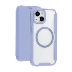 imoshion Transparente Bookcase mit MagSafe Apple iPhone 15 - Lila