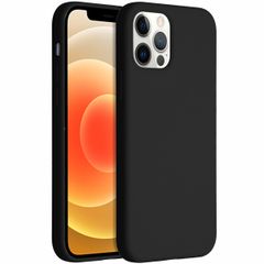 Accezz Liquid Silikoncase Apple iPhone 12 (Pro) - Schwarz