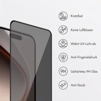 Accezz Sichtschutz-Schutzglas mit Applikator Apple iPhone Duo