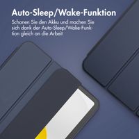 Accezz Smarte Klapphülle aus Silikon Apple iPad 11 (2025) 11 Zoll A16 / iPad 10 (2022) 10.9 Zoll - Dunkelblau