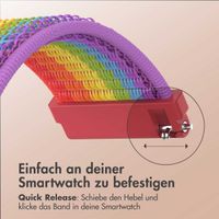 imoshion Nylonband mit Klettverschluss - Universelle 22 mm Anschluss - Regenbogen