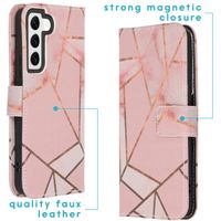 imoshion Design TPU Klapphülle für das Samsung Galaxy S22 - Pink Graphic