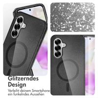 imoshion Glitzer Back Cover mit MagSafe Samsung Galaxy A36 - Glitter Schwarz