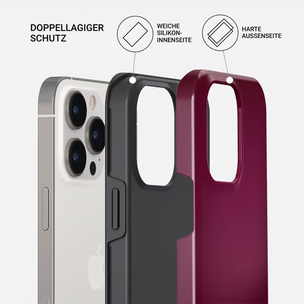 Burga Tough Back Cover MagSafe Apple iPhone 14 Pro - Dark Cherry