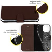 Accezz Wallet TPU Klapphülle Apple iPhone 13 Pro - Dunkelbraun