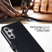 Selencia Echtleder Klapphülle Samsung Galaxy S25 FE - Schwarz