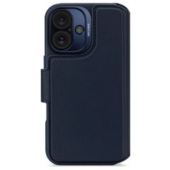 Decoded 2 in 1 Leather Klapphülle MagSafe Apple iPhone 16 - Navy