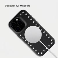 Selencia Studs Backcover mit MagSafe Apple iPhone 16 Pro - Velvet Black