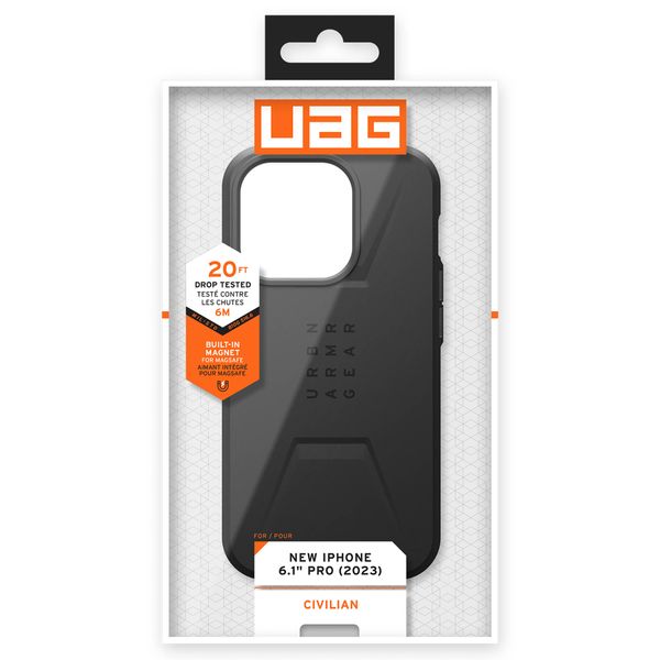 UAG Civilian Backcover MagSafe Apple iPhone 15 Pro - Schwarz