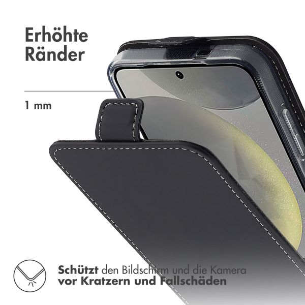 Accezz Flip Case für das Samsung Galaxy S25 - Schwarz