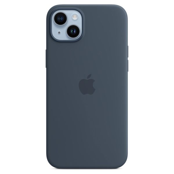 Apple Silikon-Case MagSafe für das Apple iPhone 14 Plus - Storm Blue