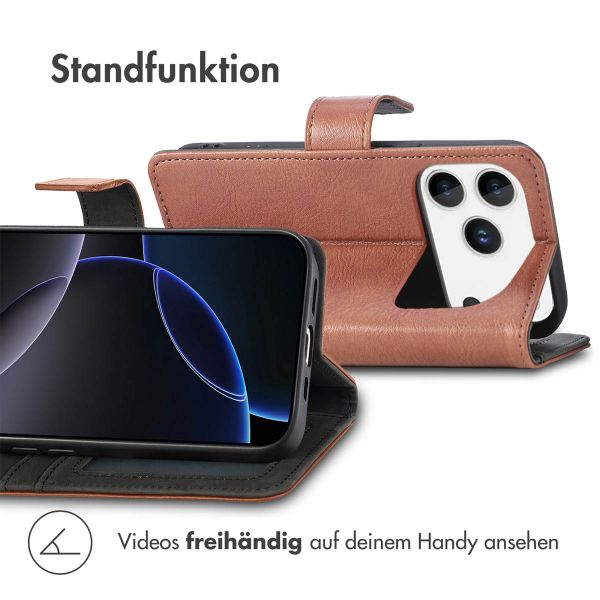 imoshion Luxuriöse Klapphülle Apple iPhone 17 Pro Max - Braun
