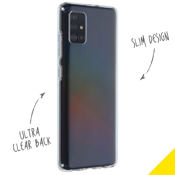 Accezz Clear TPU Backcover Samsung Galaxy A51 - Transparent