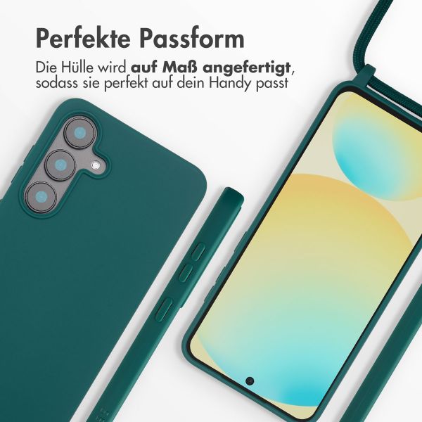 imoshion SilikonHülle mit Band Samsung Galaxy S25 FE - Dunkelgrün