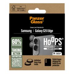 PanzerGlass Kameraprotektor Hoops Optic Rings für das Samsung Galaxy S25 Edge - Transparent