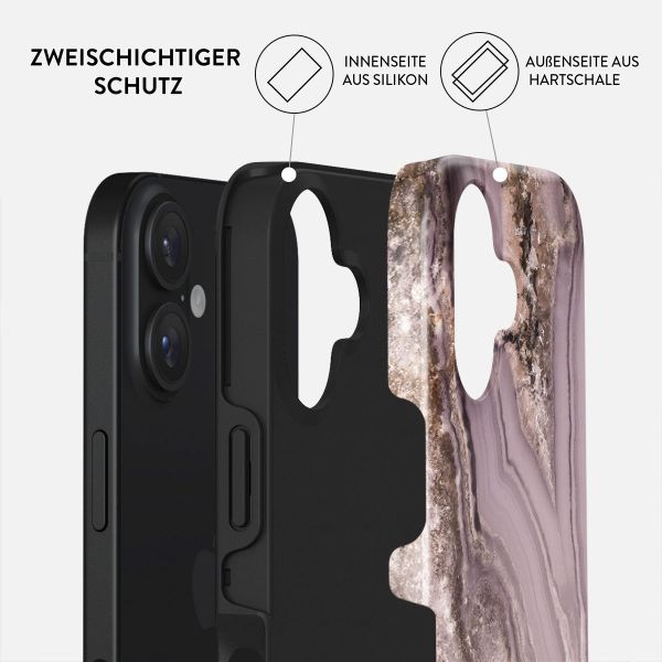 Burga Tough Back Cover für das iPhone 16 - Golden Taupe