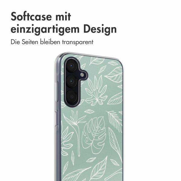 imoshion Design Hülle Samsung Galaxy A35 - Leaves Line-Art